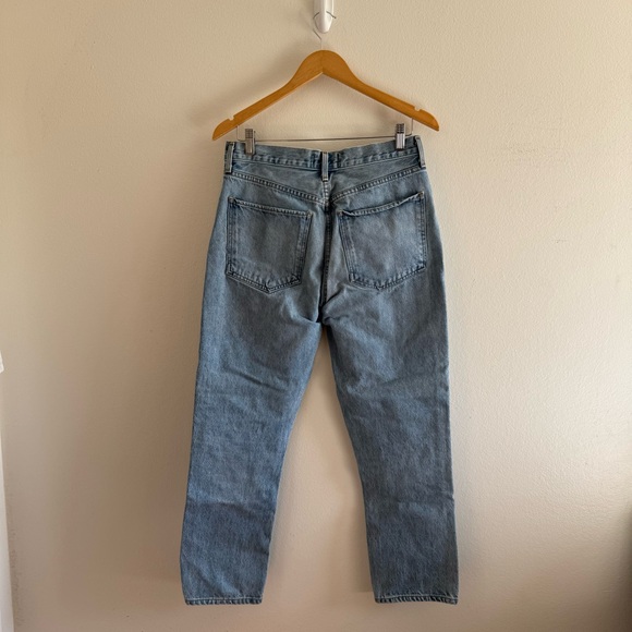 Agolde Riley High Rise Straight Crop Jeans size 29 - Picture 3 of 9